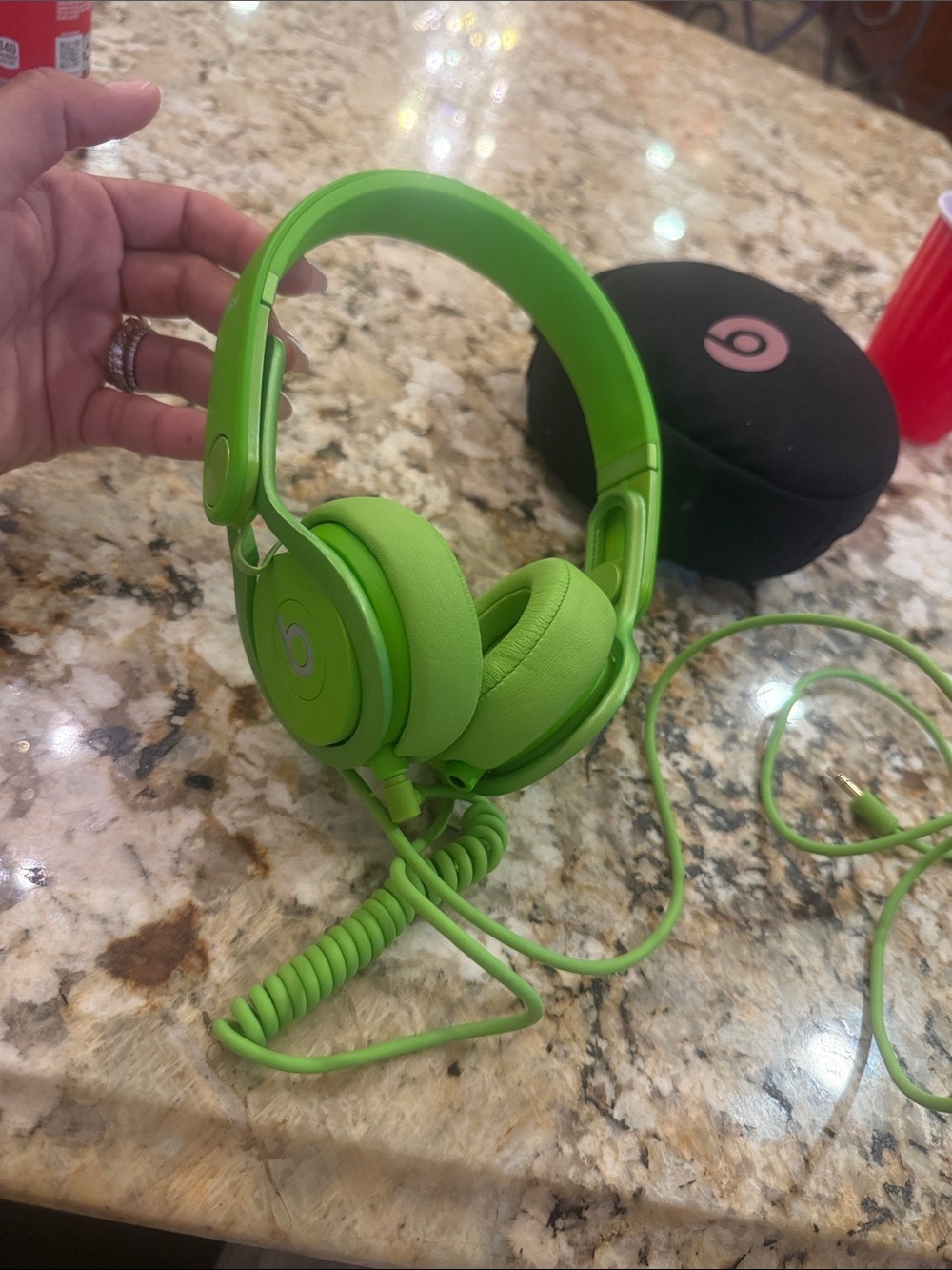 Beats by Dre Lime Green Over-Ear Headphones